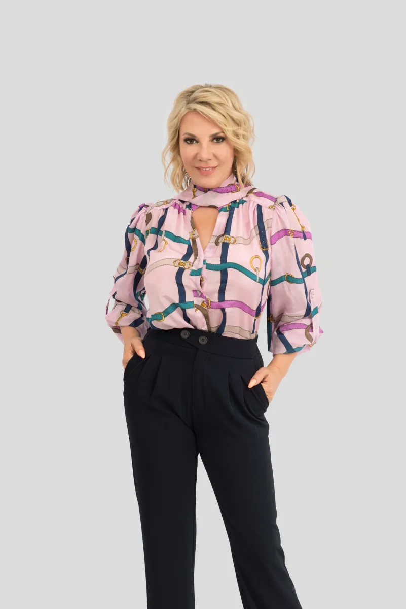 Premium Damen-Seidenbluse aus 100 % reiner Seide